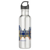 Damascus Skyline Edelstahlflasche (Vorderseite)