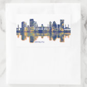 Damascus Skyline Rechteckiger Aufkleber (Tasche)