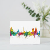 Damascus Syria Skyline Postkarte (Stehend Vorderseite)