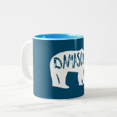 Damascus Virginia Bear Zweifarbige Tasse (Vorderseite Links)
