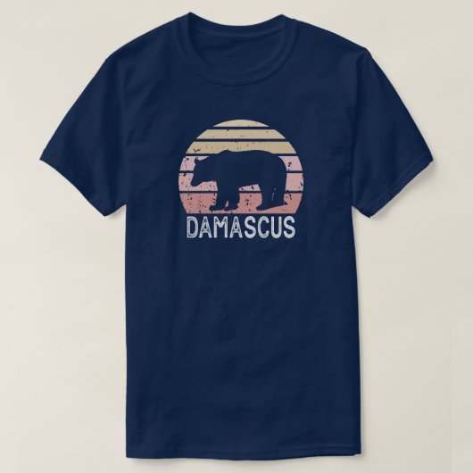 Damascus Virginia Retro Bear T-Shirt (Design vorne)