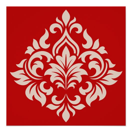 Damasdesign Poster (Vorderseite)