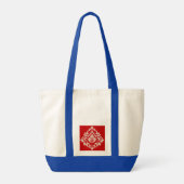 Damasdesign Tragetasche (Rückseite)