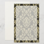 Damashintergrund Briefpapier (Vorne/Hinten)