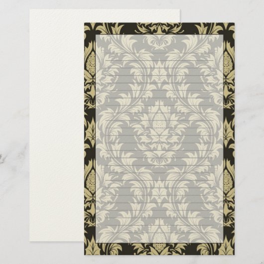 Damashintergrund Briefpapier (Vorne/Hinten)