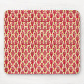Damask07-redyellow RED YELLOW DAMASK PATTERN TEMP Mousepad (Vorne)