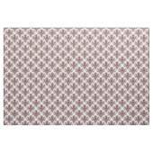 Damask 02 Muster - Dunkelbraun auf Weiß Stoff (Yard (91,4 cm))