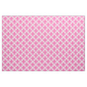 Damask 02 Muster - Hot Pink on White Stoff (Yard (91,4 cm))