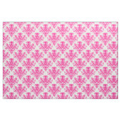 Damask 02 Muster - Hot Pink on White Stoff (Fat Quarter (45,7 x 55,9 cm))