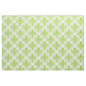 Damask 02 Muster - Martian Green on White Stoff (Fat Quarter (45,7 x 55,9 cm))