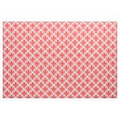 Damask 02 Muster - Rot auf Weiß Stoff (Yard (91,4 cm))