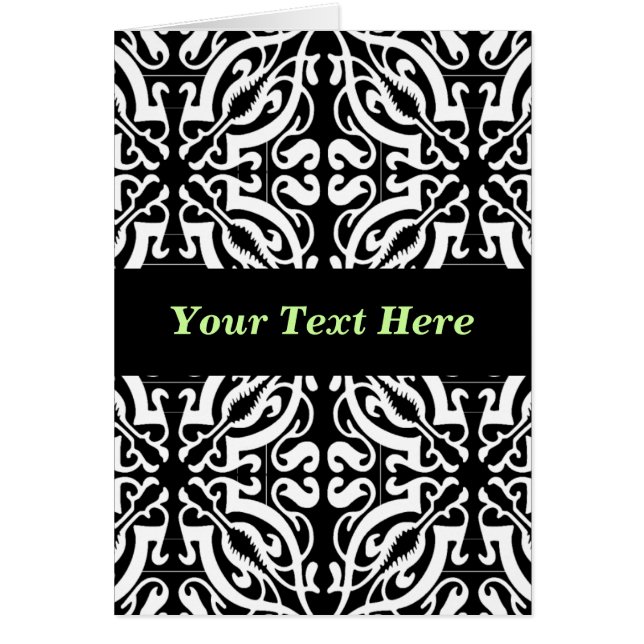 Damask 1 (schwarz und weiß) (Vorne)