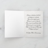 Damask 25. Hochzeitstag Grußkarte Karte (Innenseite)