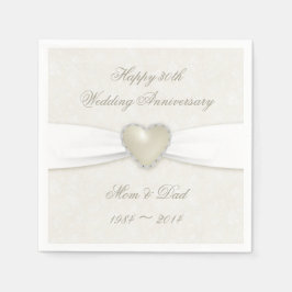 Damask 30. Hochzeitspapier Napkins Serviette