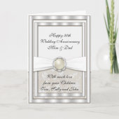 Damask 30. Hochzeitstag Grußkarte Karte (Vorderseite)