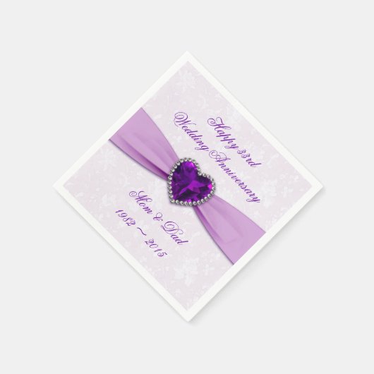 Damask 33. Hochzeitspapier Napkins Serviette (Ecke)