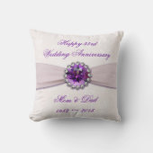 Damask 33. Wedding Anniversary Throw Kissen (Vorderseite)