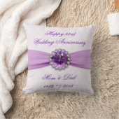 Damask 33. Wedding Anniversary Throw Kissen (Decke)