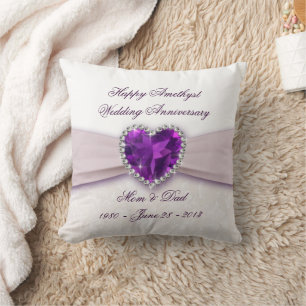 Damask 33. Wedding Anniversary Throw Kissen