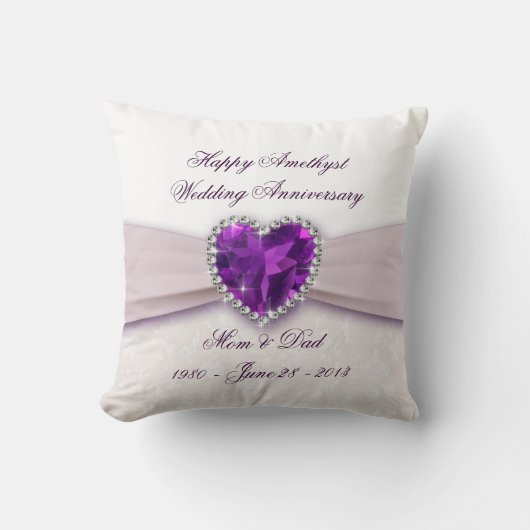 Damask 33. Wedding Anniversary Throw Kissen (Vorderseite)