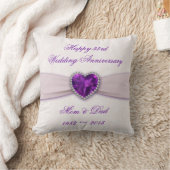 Damask 33. Wedding Anniversary Throw Kissen (Decke)