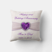 Damask 33. Wedding Anniversary Throw Kissen (Rückseite)