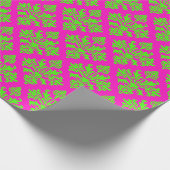 Damask #3 DIY Colors Shooting Pink Limon Geschenkpapier (Ecke)