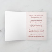 Damask 40. Hochzeitsszenario Karte (Innenseite)