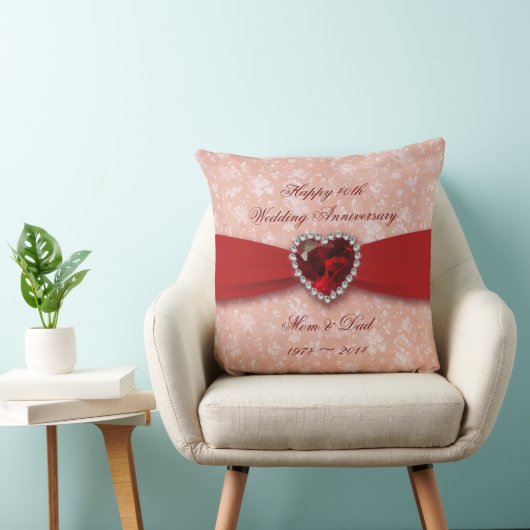 Damask 40. Hochzeitsszenario Kissen (Stuhl )