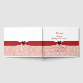 Damask 40. Hochzeitstag Gästebuch (Voll)