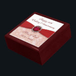 Damask 40. Hochzeitstag Geschenkboxen<br><div class="desc">Ein Digitalbcon-Bilderdesign mit Ruby Red und Damask Design-Design mit einer Vielzahl von individuellen Bildern, Formen, Mustern, Stilen und Schriftart in dieser einzigartigen "Ruby Wedding Anniversary"-Geschenkboxen. Dieses ansprechende und elegante Design wird mit maßgeschneiderten Textschriften zum Anzug Ihres eigenen besonderen Anlasses ergänzt und ist das perfekte Geschenk für dieses perfekte Paar, das...</div>