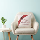 Damask 40. Wedding Anniversary Throw Kissen (Stuhl )