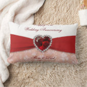 Damask 40. Wedding Anniversary Throw Kissen (Decke)