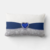 Damask 45. Hochzeit-Jubiläum-Kissen Lendenkissen (Rückseite)