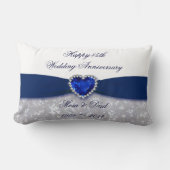 Damask 45. Hochzeit-Jubiläum-Kissen Lendenkissen (Vorderseite)