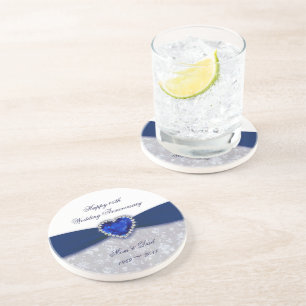 Damask 45. Untersetzer zum Hochzeitstag