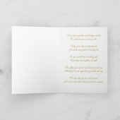 Damask 50. Hochzeitstag Grußkarte Karte (Innenseite)