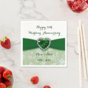 Damask 55. Hochzeitspapier Napkins Serviette