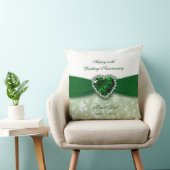 Damask 55. Hochzeitstag Kissen (Stuhl )