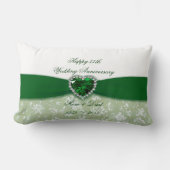 Damask 55. Hochzeitstag Lendenkissen (Vorderseite)