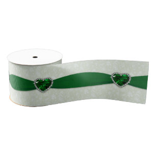 Damask 55. Hochzeitstag Ripsband
