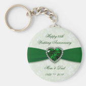 Damask 55. Hochzeitstag Schlüsselanhänger (Vorne)