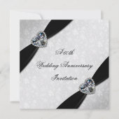 Damask 60. Hochzeitstag Einladung (Vorderseite)