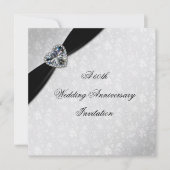 Damask 60. Hochzeitstag Einladung (Vorderseite)