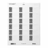 Damask Address Label Adressaufkleber (Vorne)