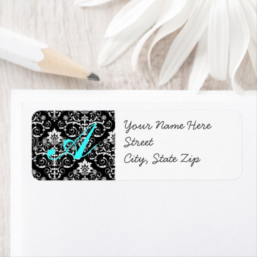 Damask Address Lable (Insitu)