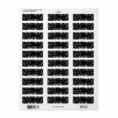 Damask-Adressetikett (Vorne)