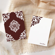 Damask Ambience Burgundy