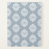 Damask Ambience Cadet Blue 2026 Planer (Rückseite)