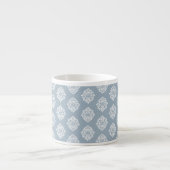 Damask Ambience Cadet Blue Espresso Cup Espressotasse (Vorderseite)